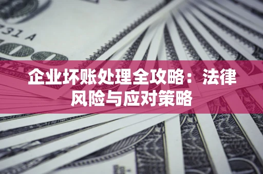 武汉企业坏账处理全攻略：法律风险与应对策略