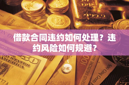 武汉借款合同违约如何处理？违约风险如何规避？