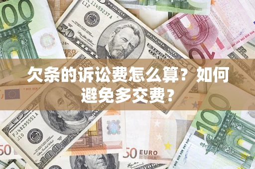 武汉欠条的诉讼费怎么算？如何避免多交费？